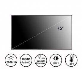 75寸2000亮度高亮液晶屏